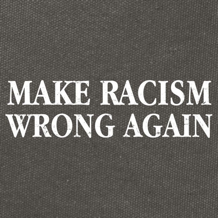 Make Racism Wrong Again Civil Rights Protest Cotton Canvas Backpack
