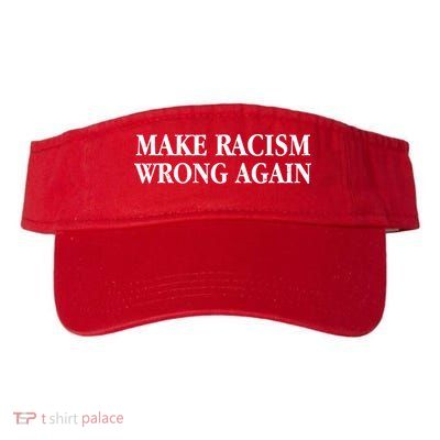Make Racism Wrong Again Civil Rights Protest Valucap Bio-Washed Visor