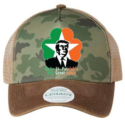 Make St. Patrick's Day Great Again Legacy Tie Dye Trucker Hat