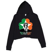 Make St. Patrick's Day Great Again Crop Fleece Hoodie