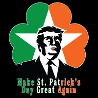 Make St. Patrick's Day Great Again Pom Pom 12in Knit Beanie