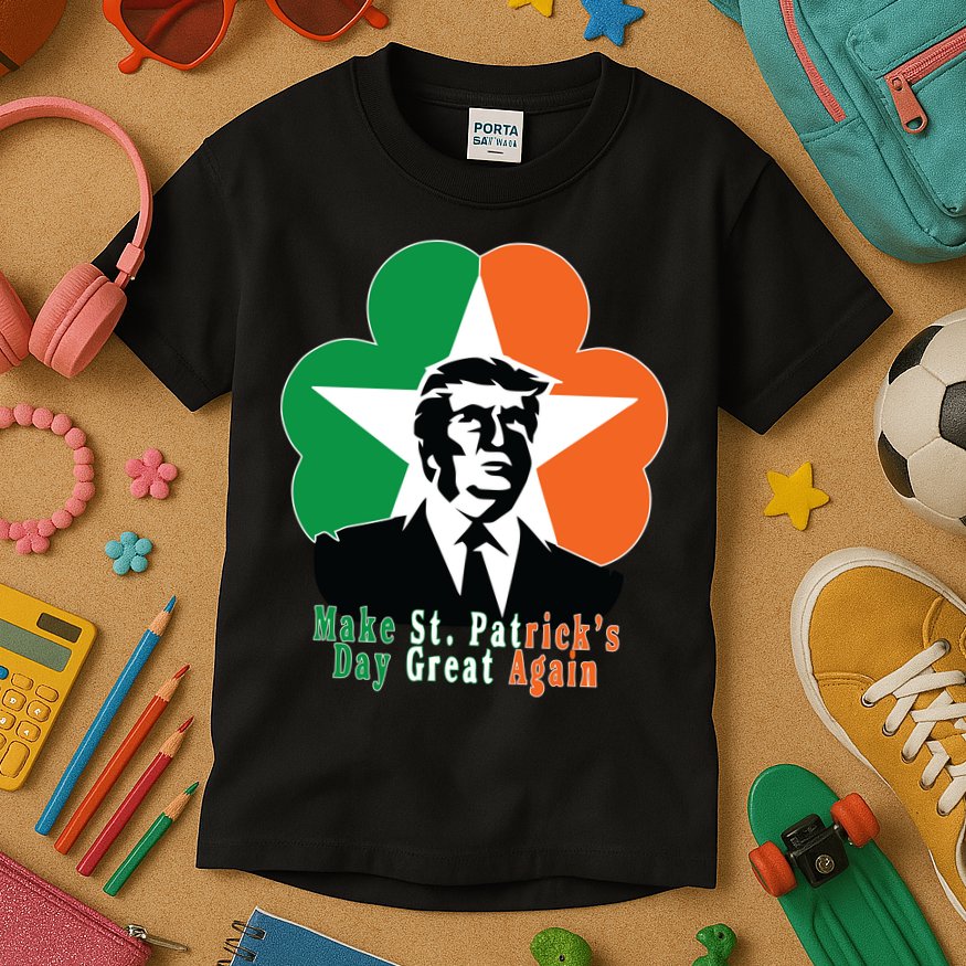 Make St. Patrick's Day Great Again Kids T-Shirt