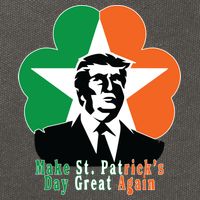 Make St. Patrick's Day Great Again Cotton Canvas Backpack