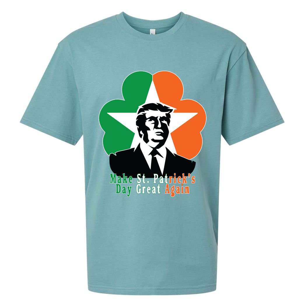 Make St. Patrick's Day Great Again Sueded Cloud Jersey T-Shirt