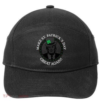 Make St. Patrick's Day Great Again Donald Trump 7-Panel Snapback Hat