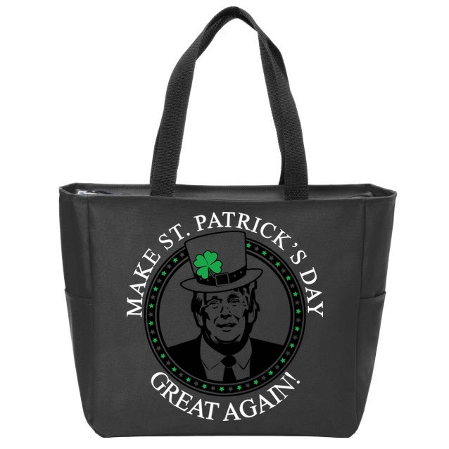 Make St. Patrick's Day Great Again Donald Trump Zip Tote Bag