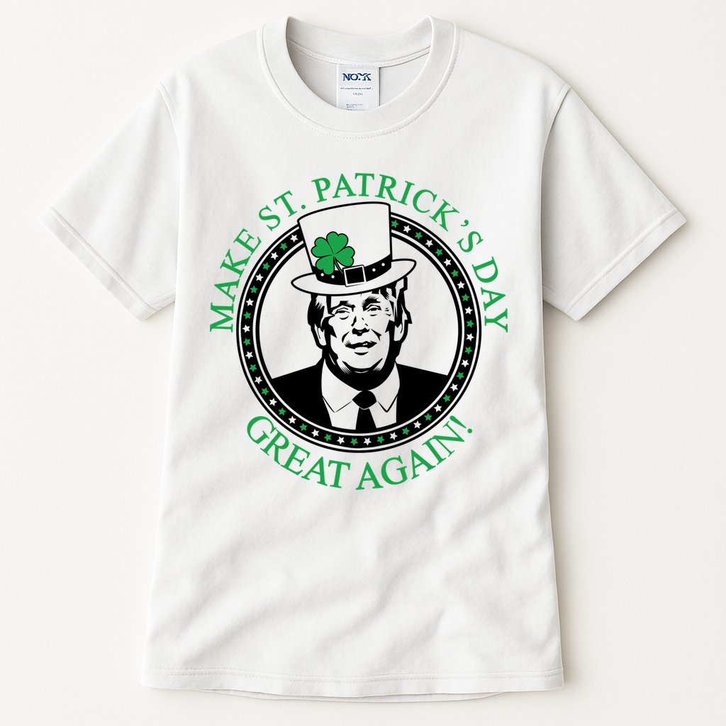 Make St. Patrick's Day Great Again Donald Trump Tall T-Shirt