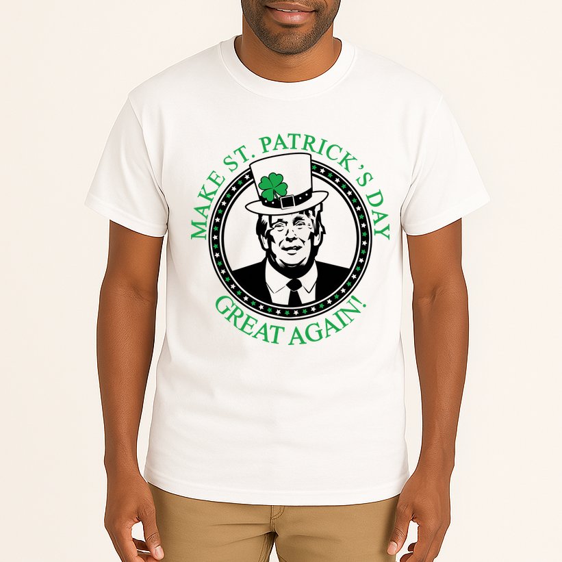 Make St. Patrick's Day Great Again Donald Trump Tall T-Shirt