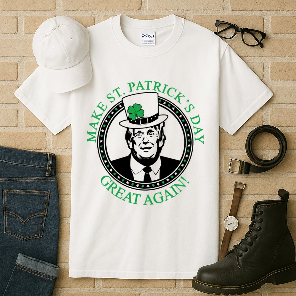 Make St. Patrick's Day Great Again Donald Trump Tall T-Shirt