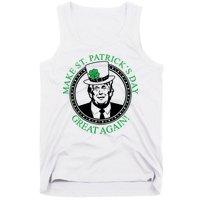 Make St. Patrick's Day Great Again Donald Trump Tank Top