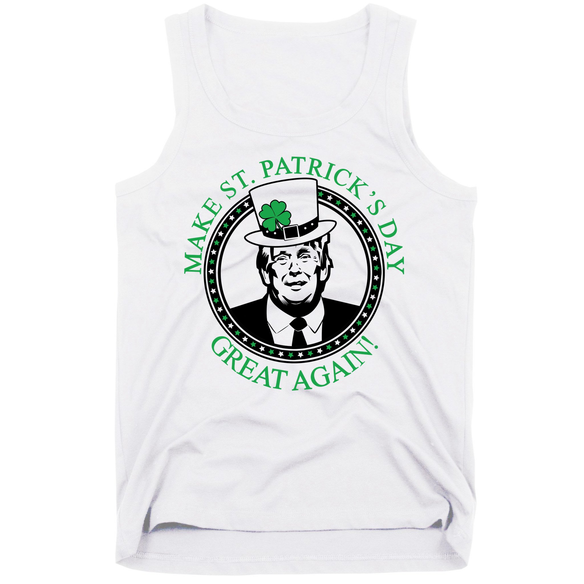 Make St. Patrick's Day Great Again Donald Trump Tank Top