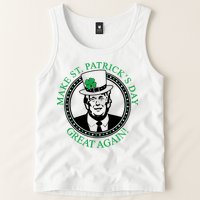 Make St. Patrick's Day Great Again Donald Trump Tank Top