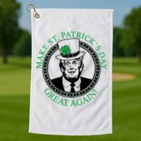 Make St. Patrick's Day Great Again Donald Trump Golf Towel