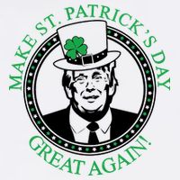 Make St. Patrick's Day Great Again Donald Trump Golf Towel