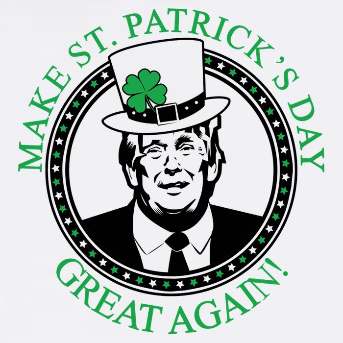 Make St. Patrick's Day Great Again Donald Trump Golf Towel