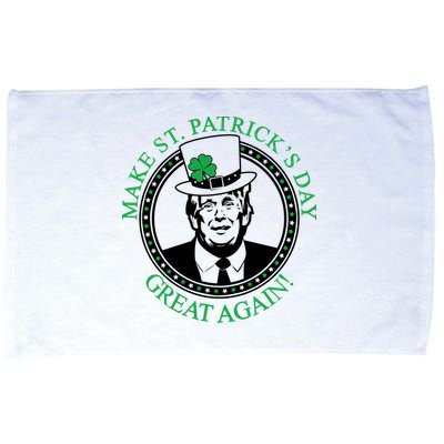 Make St. Patrick's Day Great Again Donald Trump Microfiber Hand Towel