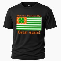 Make St. Patrick's Day Great Again! Irish America USA Clover Flag Cooling Performance Crew T-Shirt