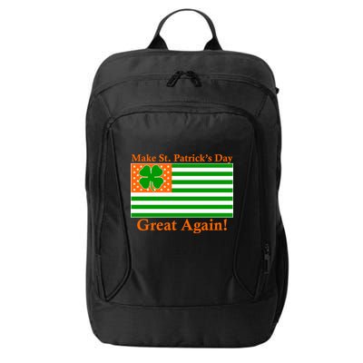 Make St. Patrick's Day Great Again! Irish America USA Clover Flag City Backpack