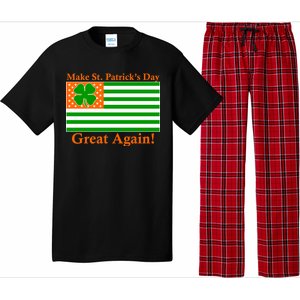 Make St. Patrick's Day Great Again! Irish America USA Clover Flag Pajama Set