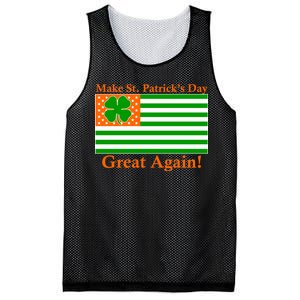 Make St. Patrick's Day Great Again! Irish America USA Clover Flag Mesh Reversible Basketball Jersey Tank