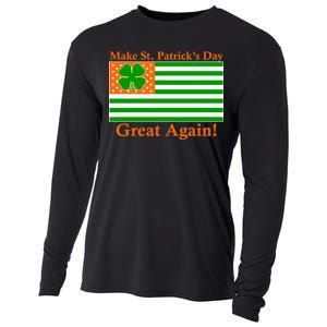 Make St. Patrick's Day Great Again! Irish America USA Clover Flag Cooling Performance Long Sleeve Crew