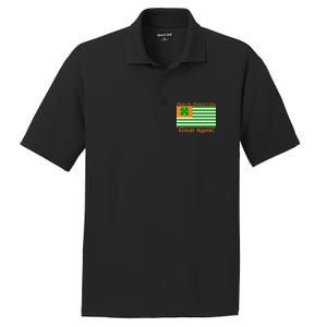 Make St. Patrick's Day Great Again! Irish America USA Clover Flag PosiCharge RacerMesh Polo