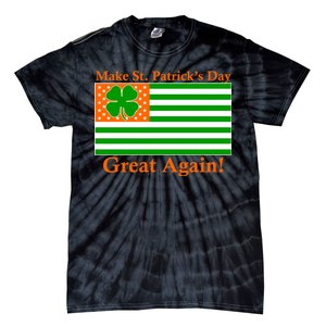 Make St. Patrick's Day Great Again! Irish America USA Clover Flag Tie-Dye T-Shirt