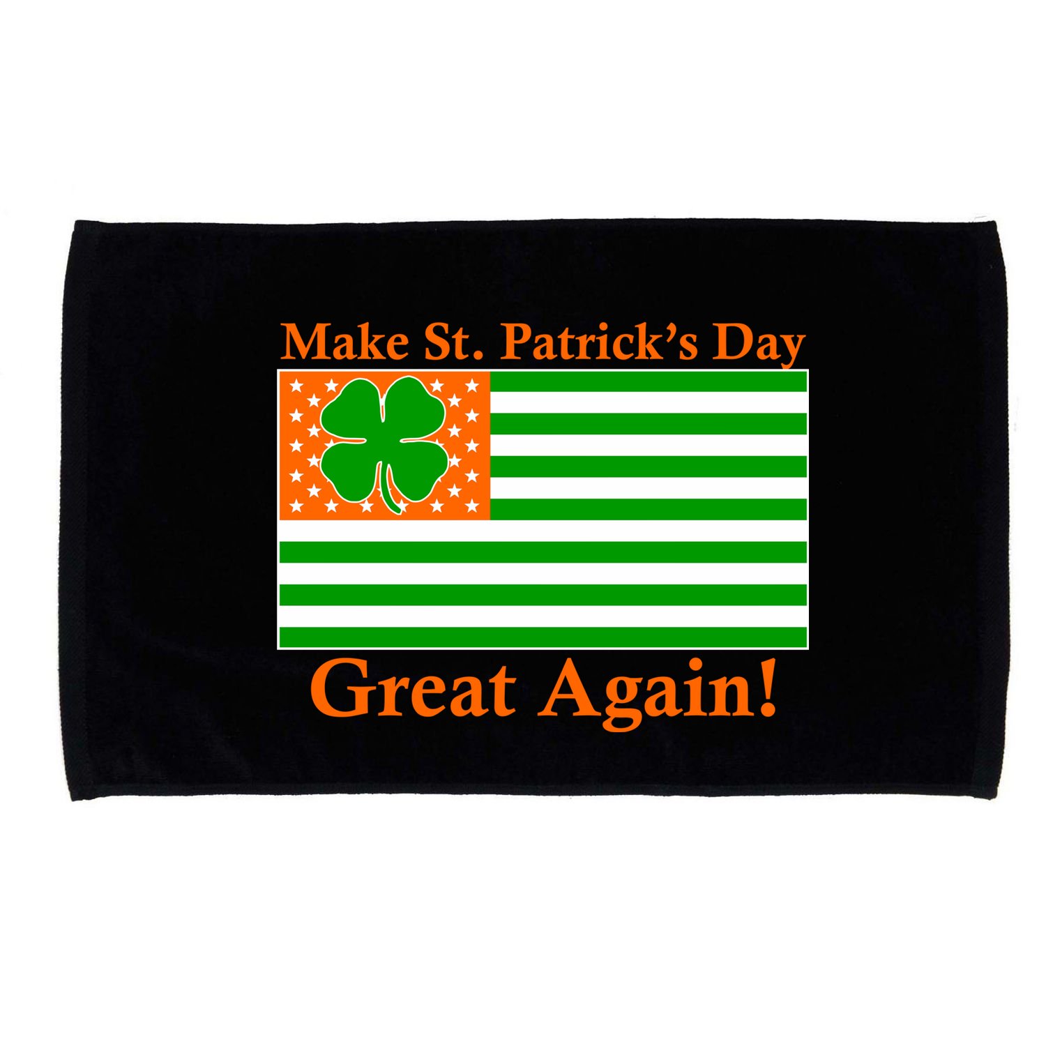 Make St. Patrick's Day Great Again! Irish America USA Clover Flag Microfiber Hand Towel