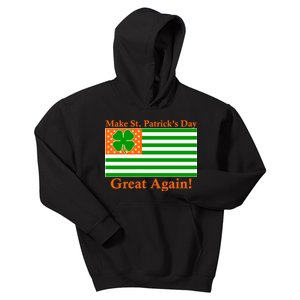 Make St. Patrick's Day Great Again! Irish America USA Clover Flag Kids Hoodie