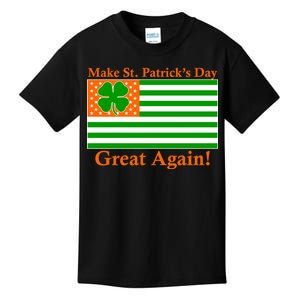 Make St. Patrick's Day Great Again! Irish America USA Clover Flag Kids T-Shirt