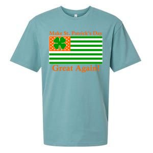 Make St. Patrick's Day Great Again! Irish America USA Clover Flag Sueded Cloud Jersey T-Shirt