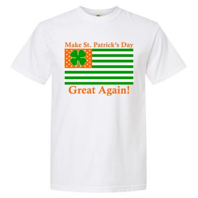 Make St. Patrick's Day Great Again! Irish America USA Clover Flag Garment-Dyed Heavyweight T-Shirt