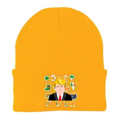 Make St. Patrick's Day Great Again President Donald Trump Knit Cap Winter Beanie