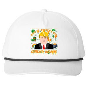 Make St. Patrick's Day Great Again President Donald Trump Snapback Five-Panel Rope Hat