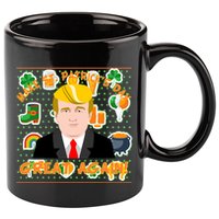 Make St. Patrick's Day Great Again President Donald Trump 11oz C Handle Ceramic Mug