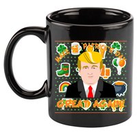 Make St. Patrick's Day Great Again President Donald Trump 11oz C Handle Ceramic Mug