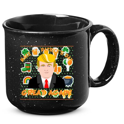 Make St. Patrick's Day Great Again President Donald Trump 15oz Campfire Ceramic Mug