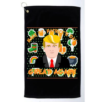 Make St. Patrick's Day Great Again President Donald Trump Golf Towel