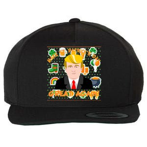 Make St. Patrick's Day Great Again President Donald Trump Wool Snapback Cap