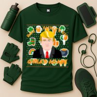 Make St. Patrick's Day Great Again President Donald Trump Cooling Performance Crew T-Shirt