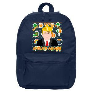 Make St. Patrick's Day Great Again President Donald Trump 16 in Basic Backpack