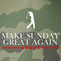 Make Sunday Great Again Golfing Legacy Tie Dye Trucker Hat