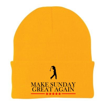 Make Sunday Great Again Golfing Knit Cap Winter Beanie