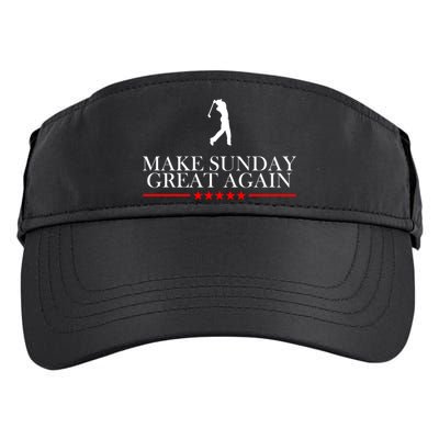 Make Sunday Great Again Golfing Adult Drive Performance Visor