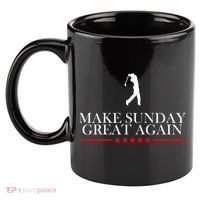 Make Sunday Great Again Golfing 11oz C Handle Ceramic Mug