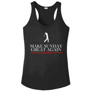 Make Sunday Great Again Golfing Ladies PosiCharge Competitor Racerback Tank