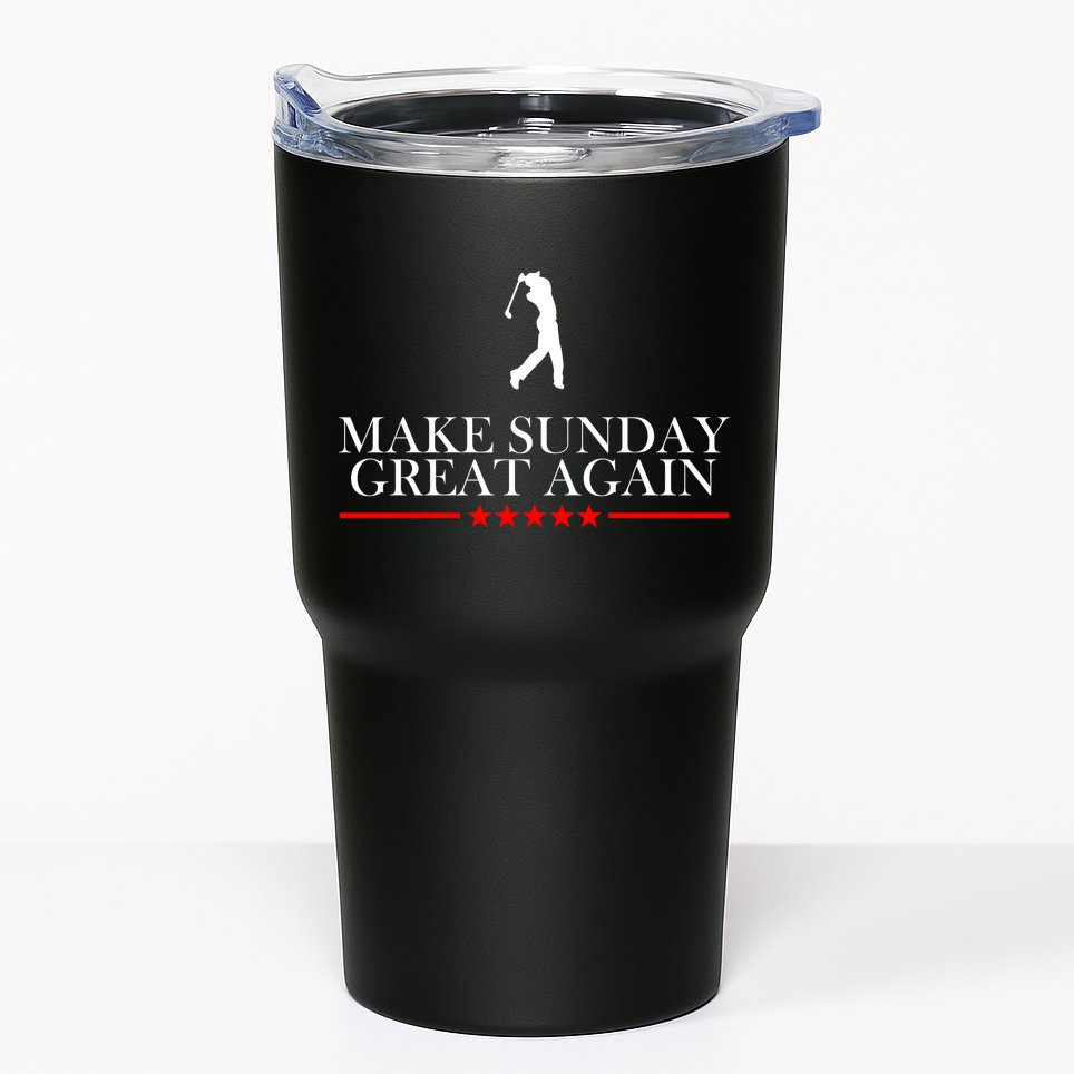 Make Sunday Great Again Golfing Tumbler
