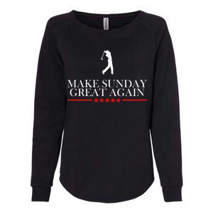 Make Sunday Great Again Golfing Womens California Wash Sweatshirt