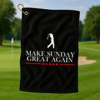 Make Sunday Great Again Golfing Golf Towel