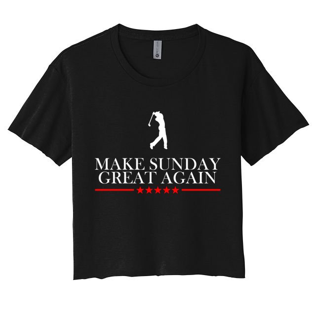 Make Sunday Great Again Golfing Crop Top